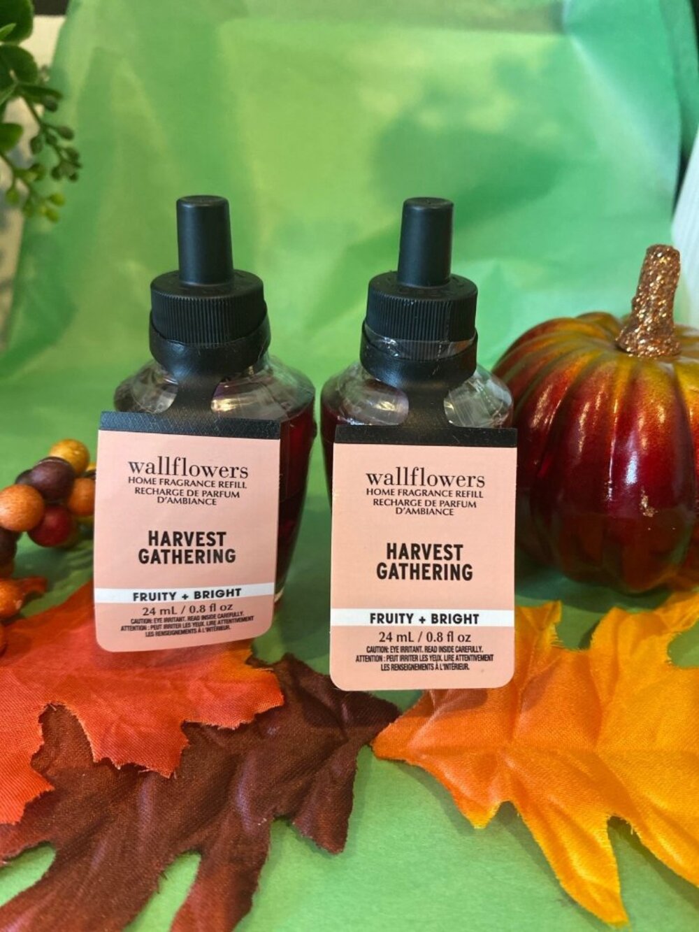 “Harvest Gathering” Bath & Body Works 2 New Wallflower Refills